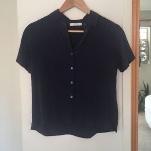 Grana Silk Short Sleeve Button-Down